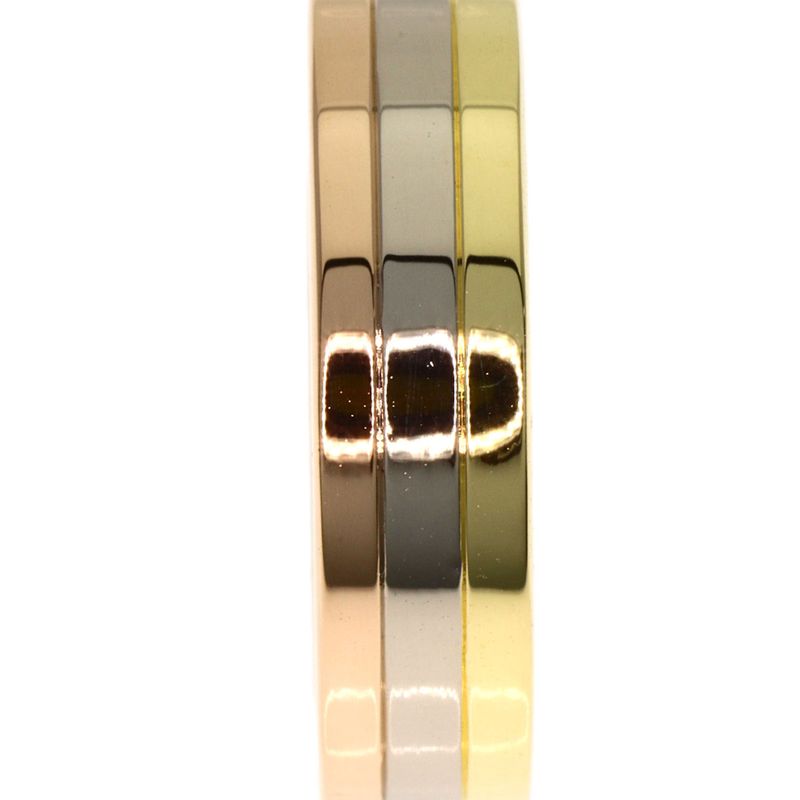 Cartier Three Color 48 Ring 18K Yellow Gold 18K White Pink