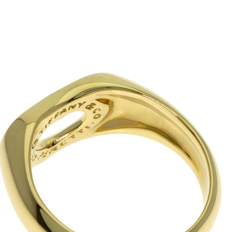 Tiffany & Co Open Heart Ring 18K Yellow Gold