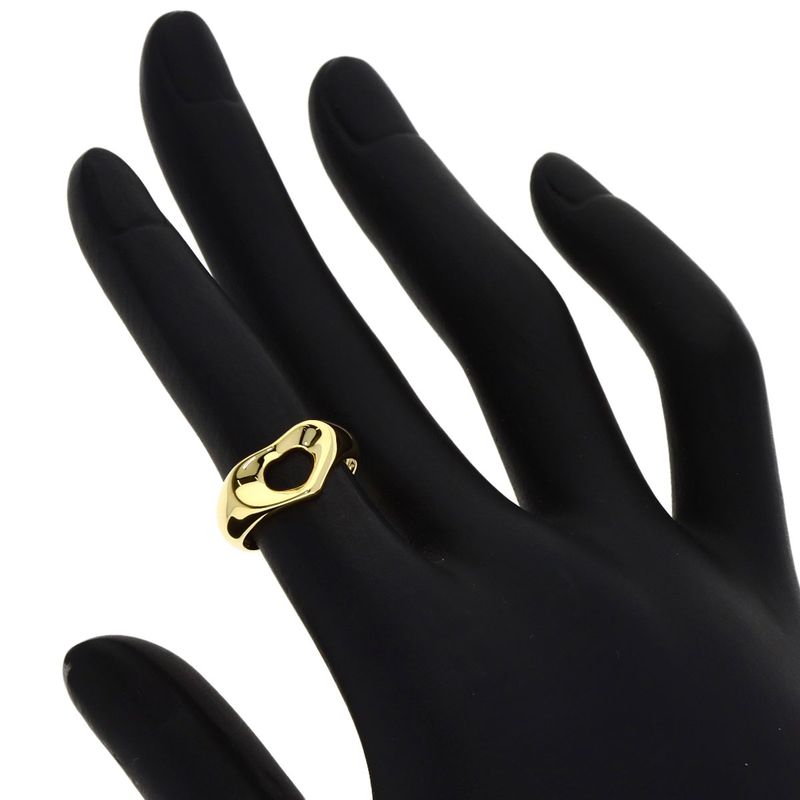 Tiffany & Co Open Heart Ring 18K Yellow Gold