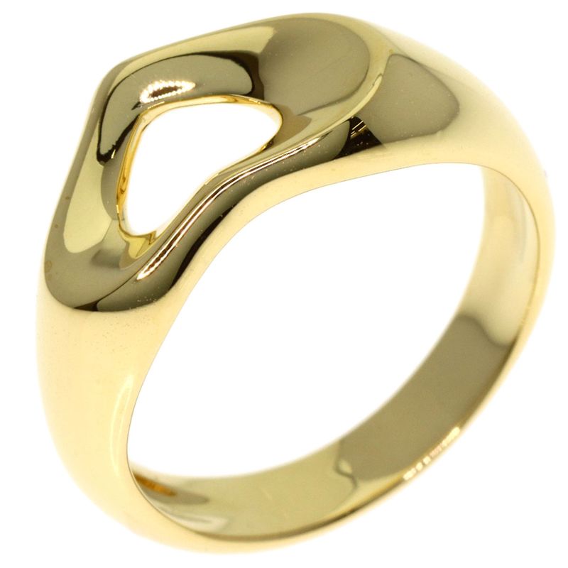 Tiffany & Co Open Heart Ring 18K Yellow Gold