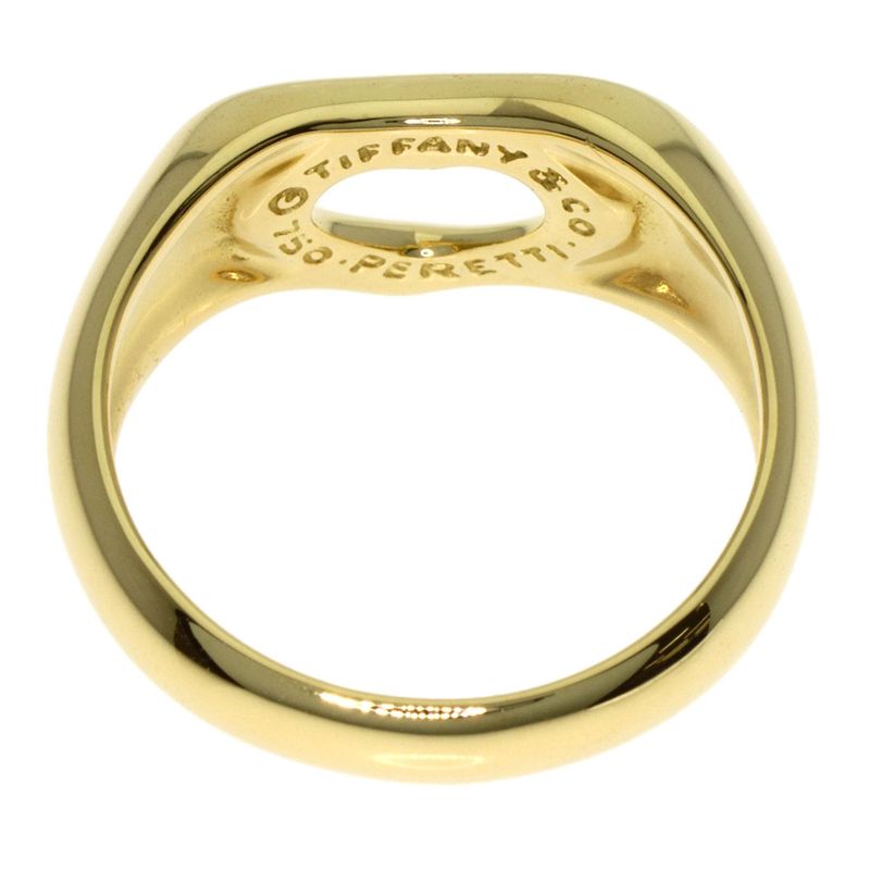Tiffany & Co Open Heart Ring 18K Yellow Gold