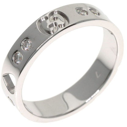 Gucci Icon Amor Diamond Ring 18K White Gold