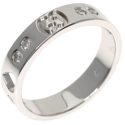 Gucci Icon Amor Diamond Ring 18K White Gold