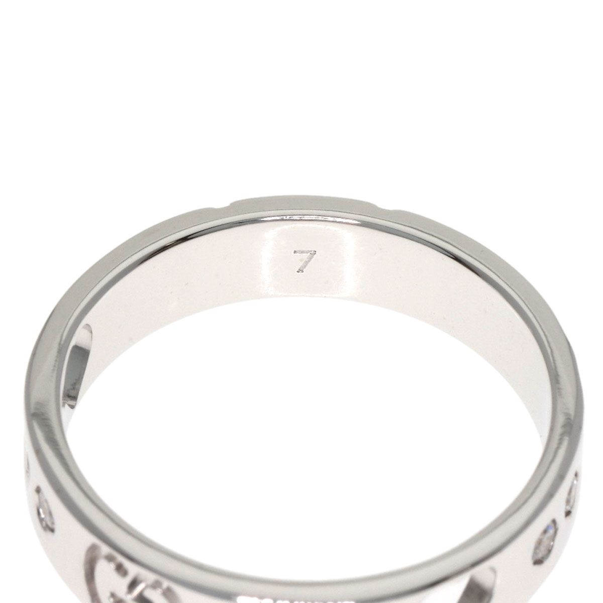 Gucci Icon Amor Diamond Ring 18K White Gold