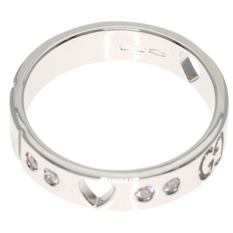 Gucci Icon Amor Diamond Ring 18K White Gold