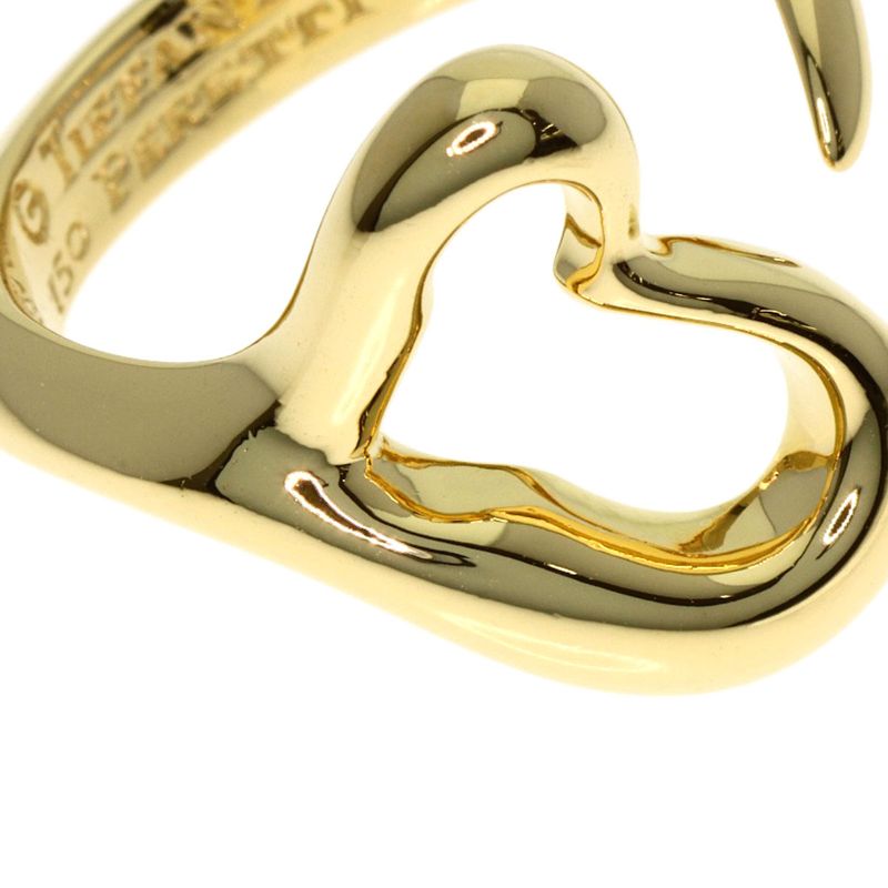Tiffany & Co Open Heart Ring 18K Yellow Gold