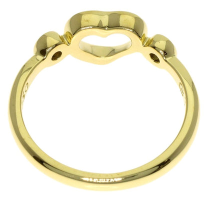Tiffany & Co Open Heart Diamond Ring 18K Yellow Gold