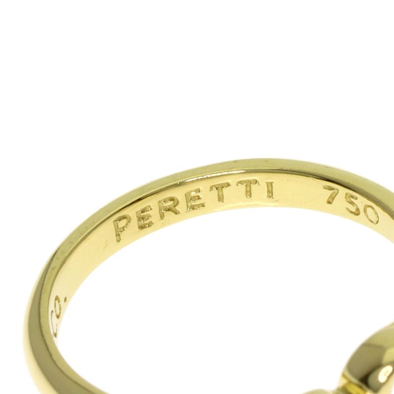 Tiffany & Co Open Heart Diamond Ring 18K Yellow Gold
