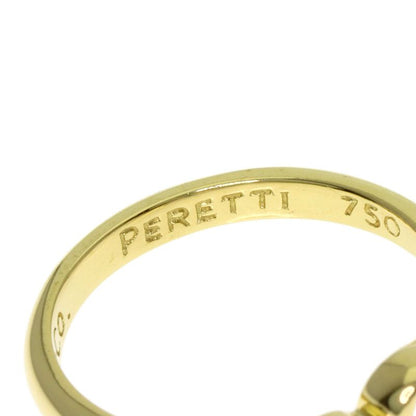 Tiffany & Co Open Heart Diamond Ring 18K Yellow Gold