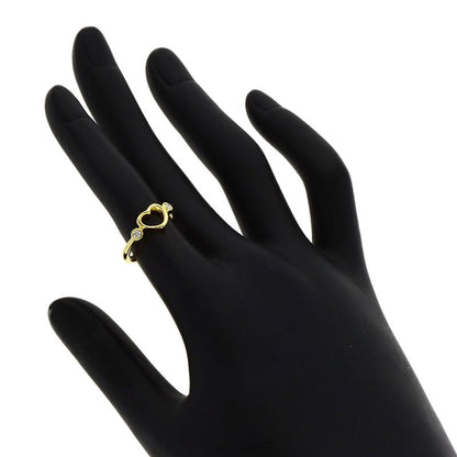 Tiffany & Co Open Heart Diamond Ring 18K Yellow Gold