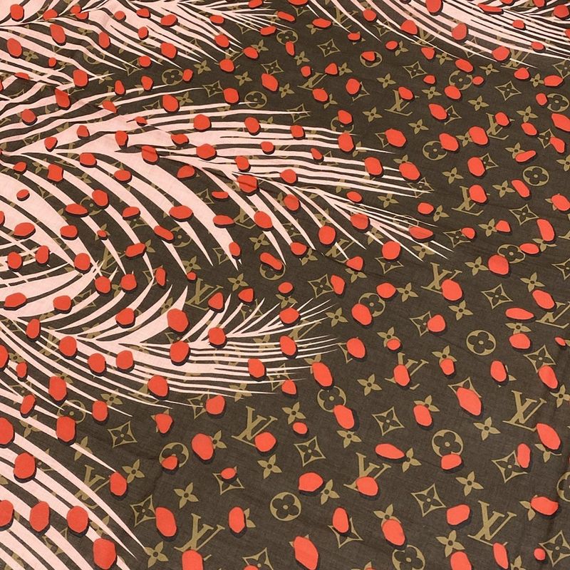 Louis Vuitton Shawl Monogram Jungle Dot Pareo Cotton Design