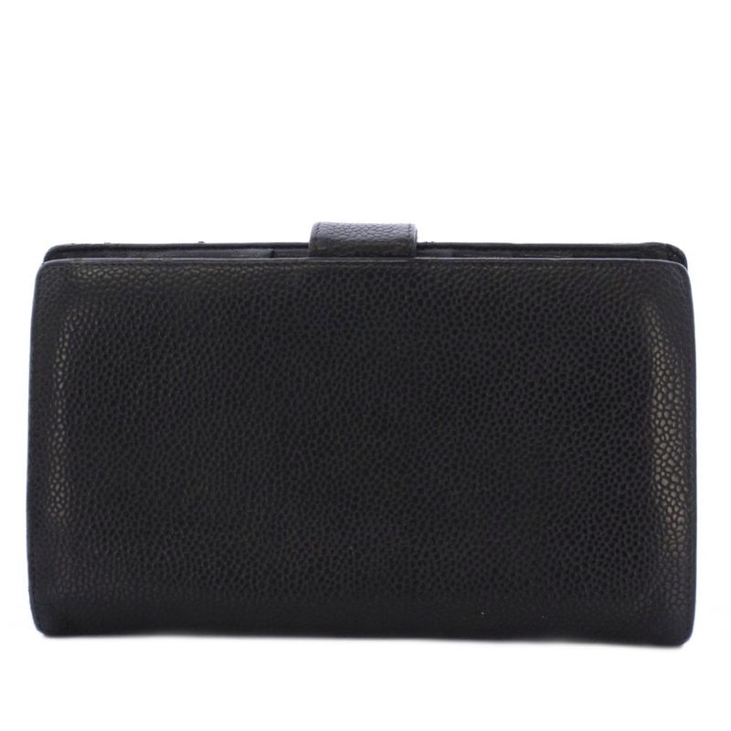 Chanel Timeless Classic Wallet Bifold Coin Purse Caviar Leather CC Logo