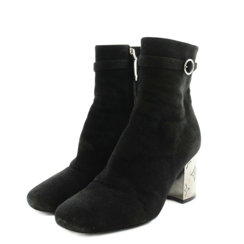 Louis Vuitton Grace Heel Suede Black