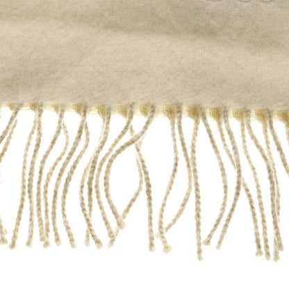 Loewe Anagram Scarf Ivory Beige Wool Cashmere