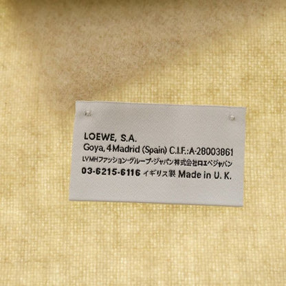 Loewe Anagram Scarf Ivory Beige Wool Cashmere