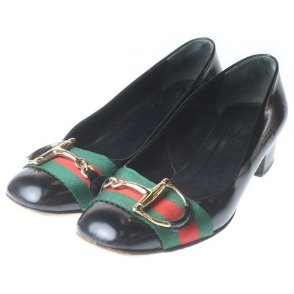 Gucci Sherry Heel Leather Black
