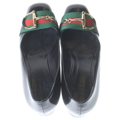 Gucci Sherry Heel Leather Black
