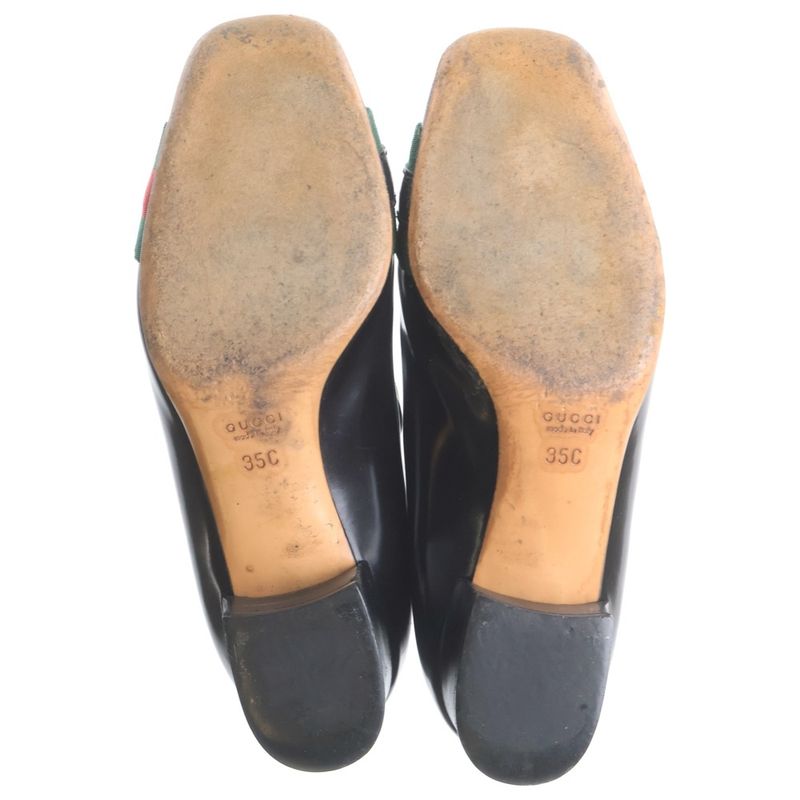 Gucci Sherry Heel Leather Black