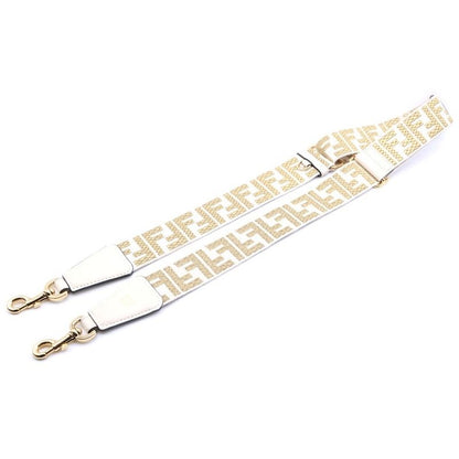Fendi Zucca Shoulder Strap Beige Gold