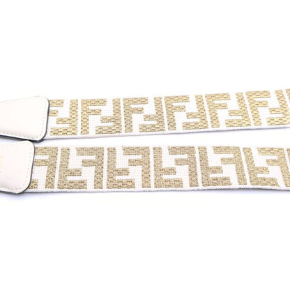Fendi Zucca Shoulder Strap Beige Gold