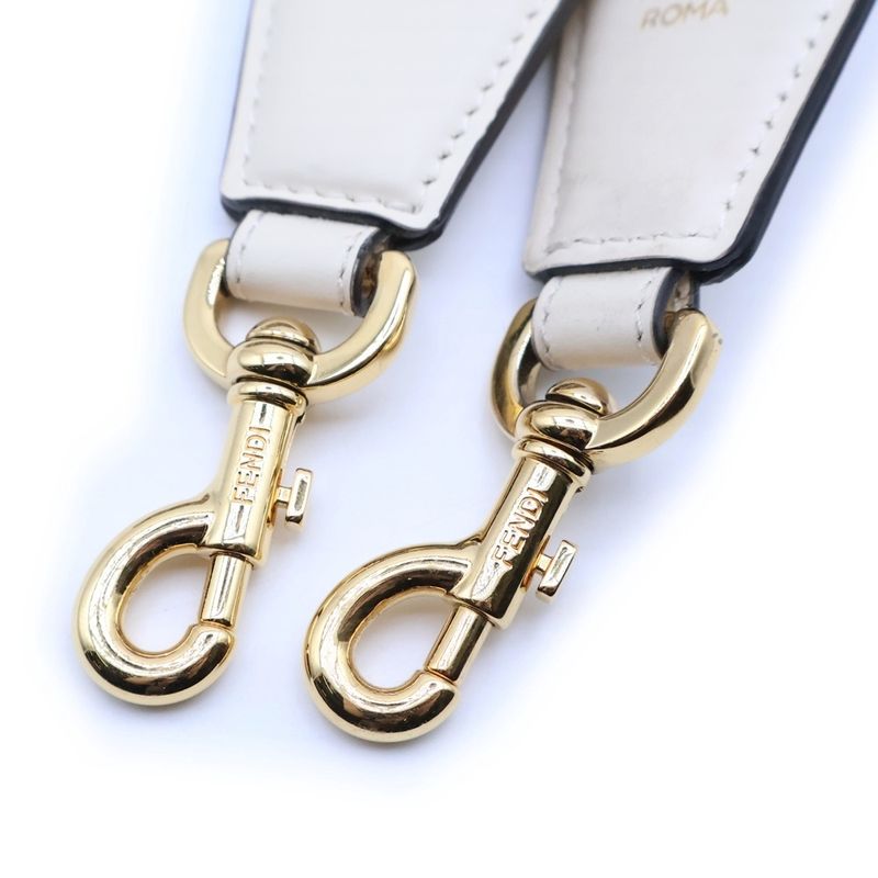 Fendi Zucca Shoulder Strap Beige Gold
