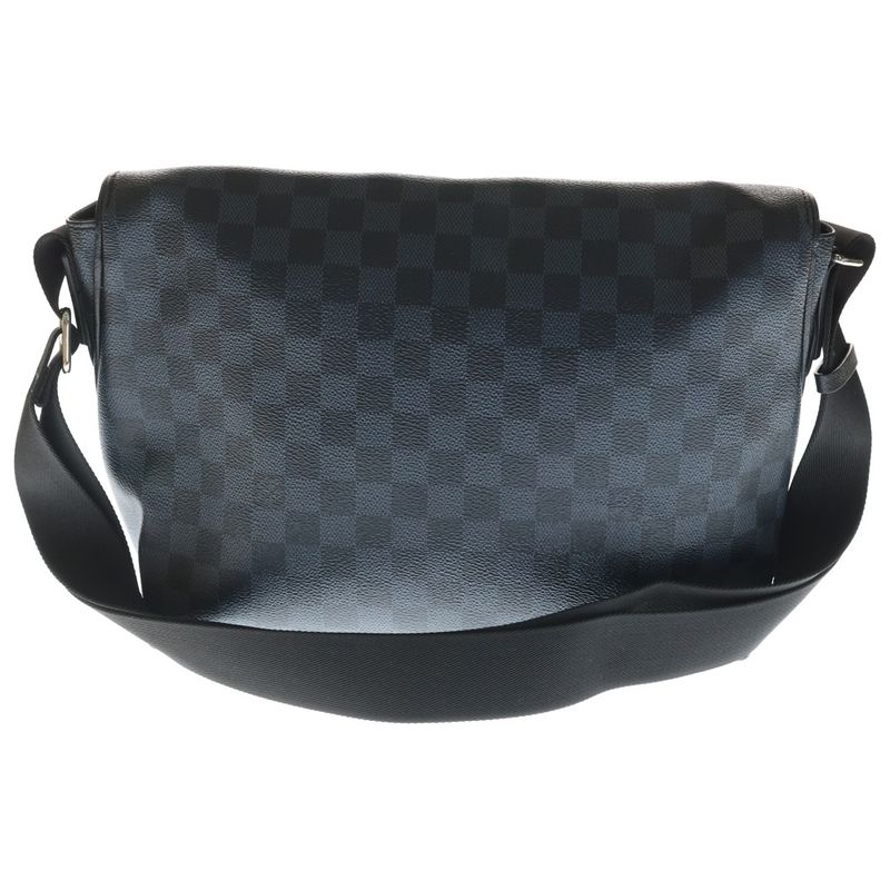 Louis Vuitton Damier Eco St Match Point Messenger Shoulder Bag Black