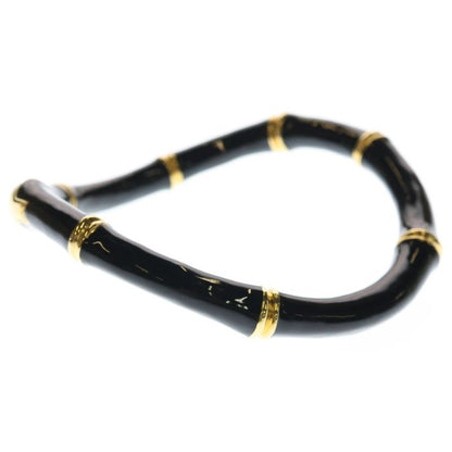 Gucci Bamboo Choker Necklace Black Gold