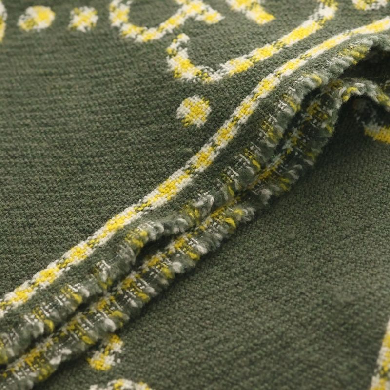 Gucci Check GG Wool Scarf Green