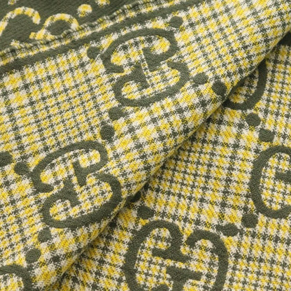 Gucci Check GG Wool Scarf Green