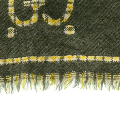 Gucci Check GG Wool Scarf Green
