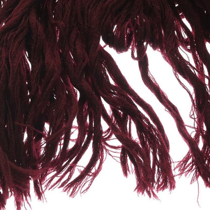 Louis Vuitton Echarpe Grand Floor Monogram Wool Fringe Scarf Red