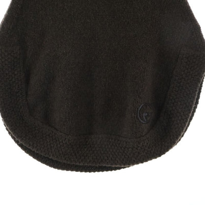 Gucci Interlocking Knit Poncho Brown Flat