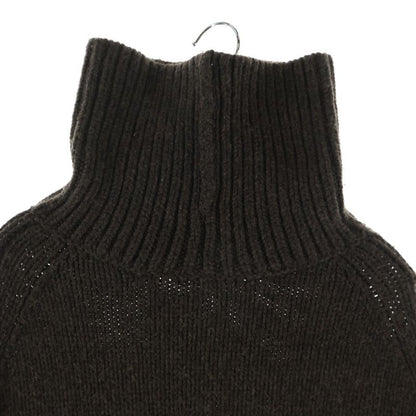 Gucci Interlocking Knit Poncho Brown Flat