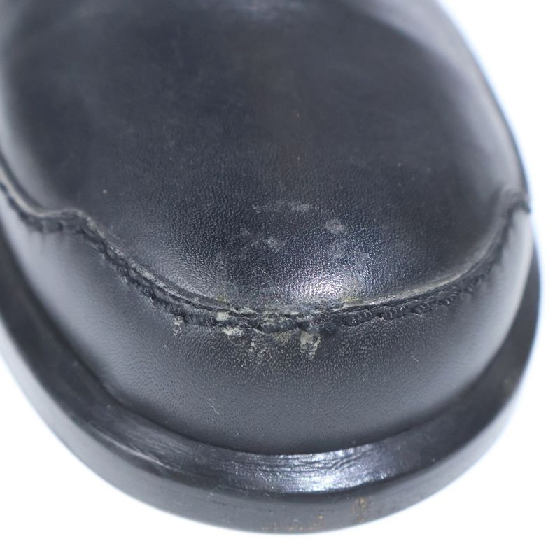 Hermes Side Zip Leather Short Boots Black