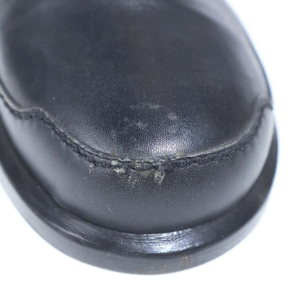 Hermes Side Zip Leather Short Boots Black
