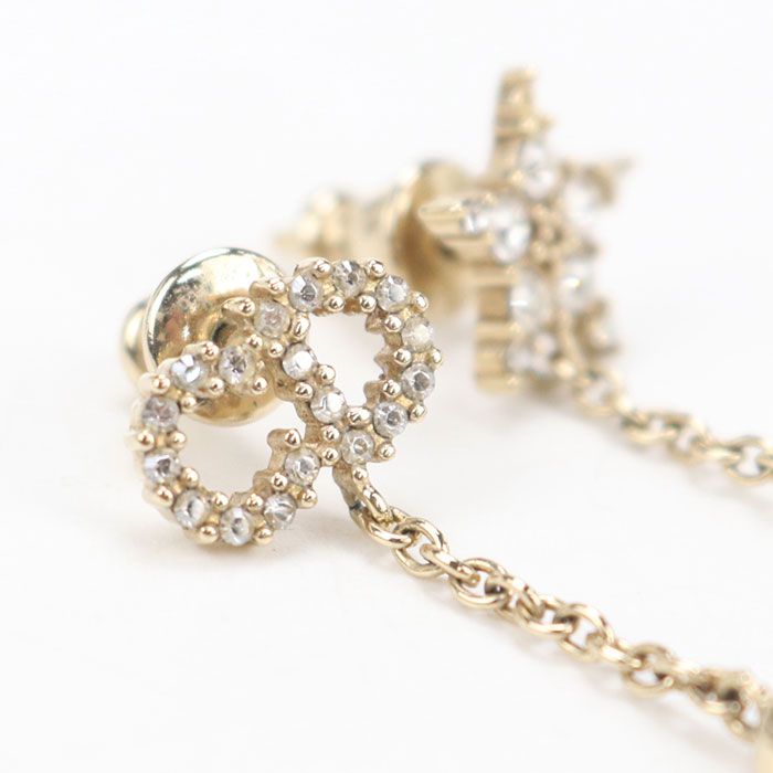 Dior CD Logo Star Earrings Metal