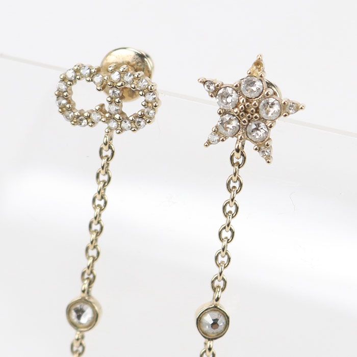 Dior CD Logo Star Earrings Metal