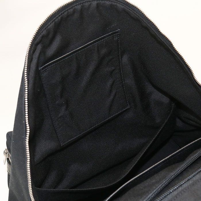 Saint Laurent Backpack Canvas Black