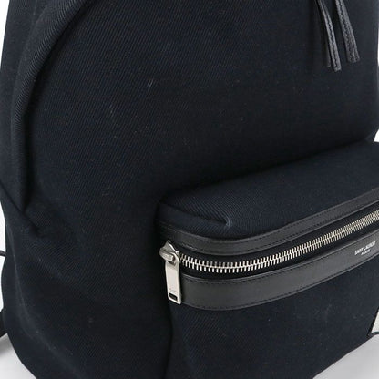 Saint Laurent Backpack Canvas Black