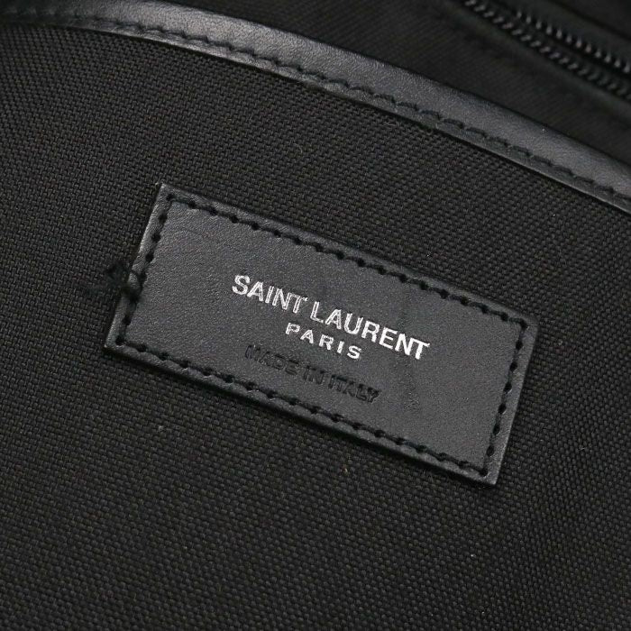 Saint Laurent Backpack Canvas Black