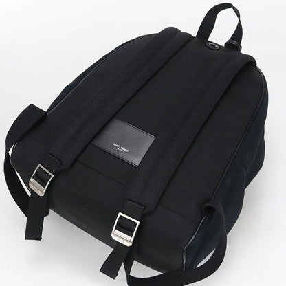 Saint Laurent Backpack Canvas Black