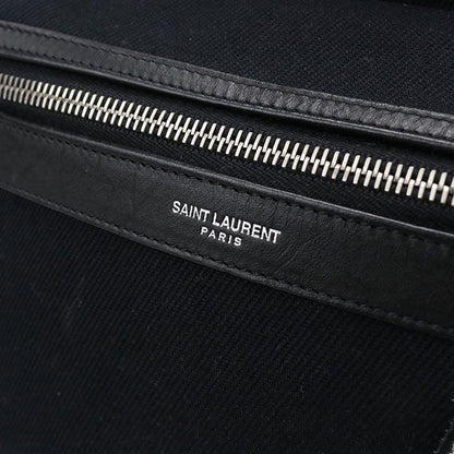 Saint Laurent Backpack Canvas Black
