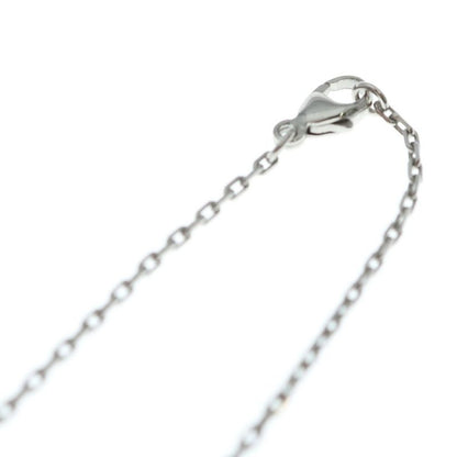 Hermes Mini Pop Logo Necklace Silver Beige Silver-beige