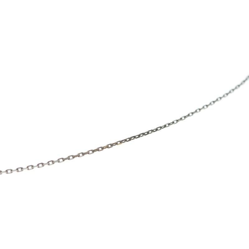 Hermes Mini Pop Logo Necklace Silver Beige Silver-beige