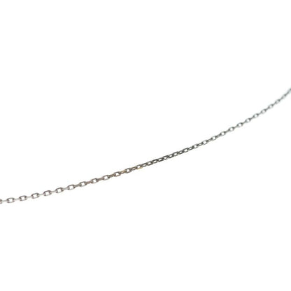 Hermes Mini Pop Logo Necklace Silver Beige Silver-beige