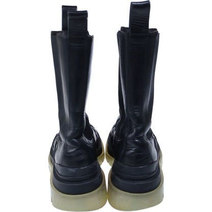 Bottega Veneta Tire Boots Leather Side Gore Long Black