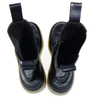 Bottega Veneta Tire Boots Leather Side Gore Long Black