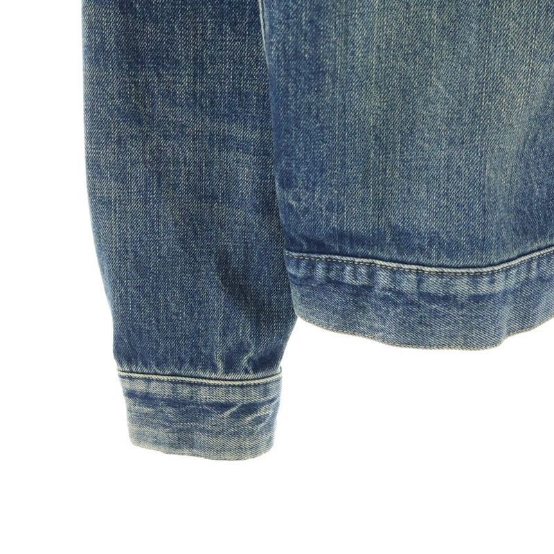 Dior Plain Logo Denim Jacket Indigo Blue