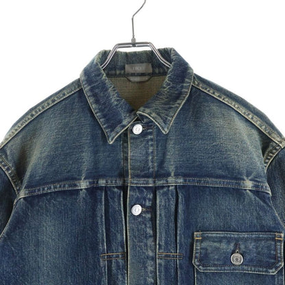 Dior Plain Logo Denim Jacket Indigo Blue