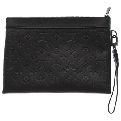 Louis Vuitton Monogram Shadow Pochette to Go Clutch Case Pouch